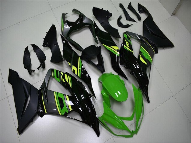 Verde Negro Kits Carenado Kawasaki ZX6R 13-18