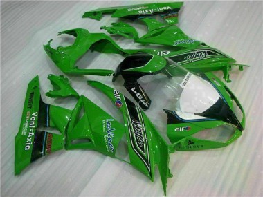 Verde Negro LeoVince Carenado Kawasaki ZX6R 09-12